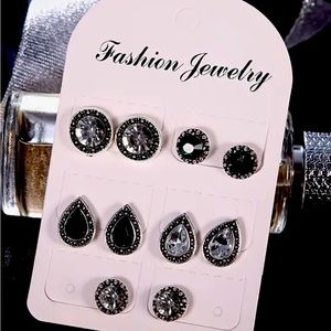 5 Pair Blingy stud Earrings